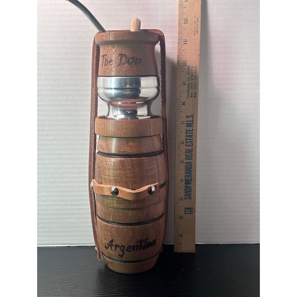 THE DON Traditional Argentine Yerba Mate Set Handcrafted Wood